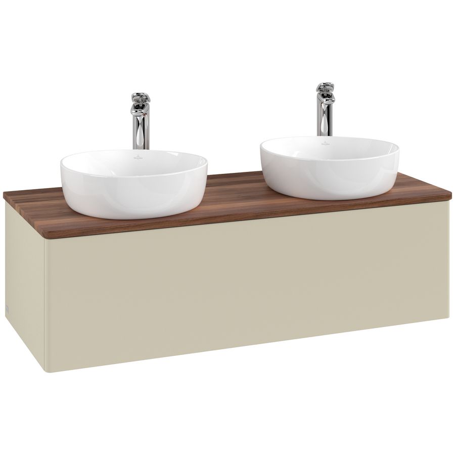 Wastafelonderkast Antao 1200x360x500mm S.Grey Matt Lacquer K35052HJ