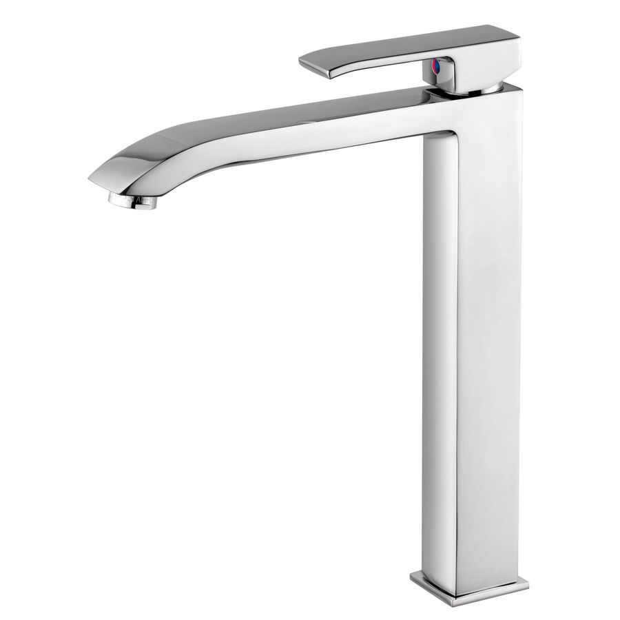 Verhoogde LEVEL wastafelmengkraan met push-open plug 1.1/4" LES081KCR chroom