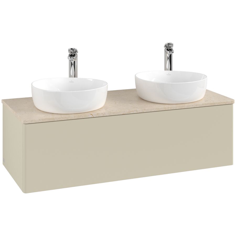Wastafelonderkast Antao 1200x360x500mm S.Grey Matt Lacquer K35053HJ