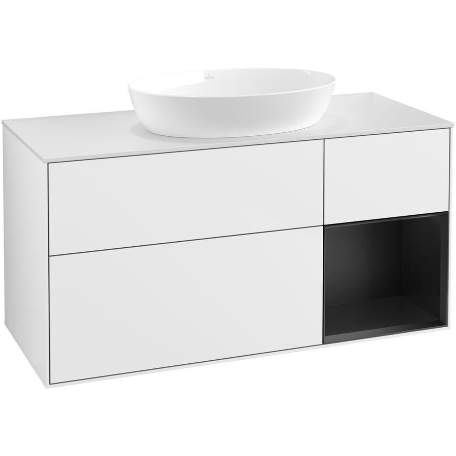 Wastafelonderkast Finion 1200x603x501mm G.White.L FA71PDGF