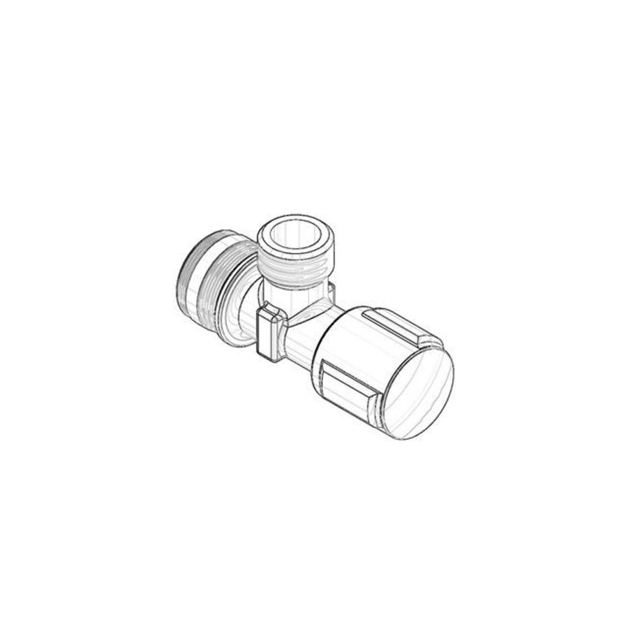 Aansluiting voor hoekklep 54x50mm chr 04170200300-00