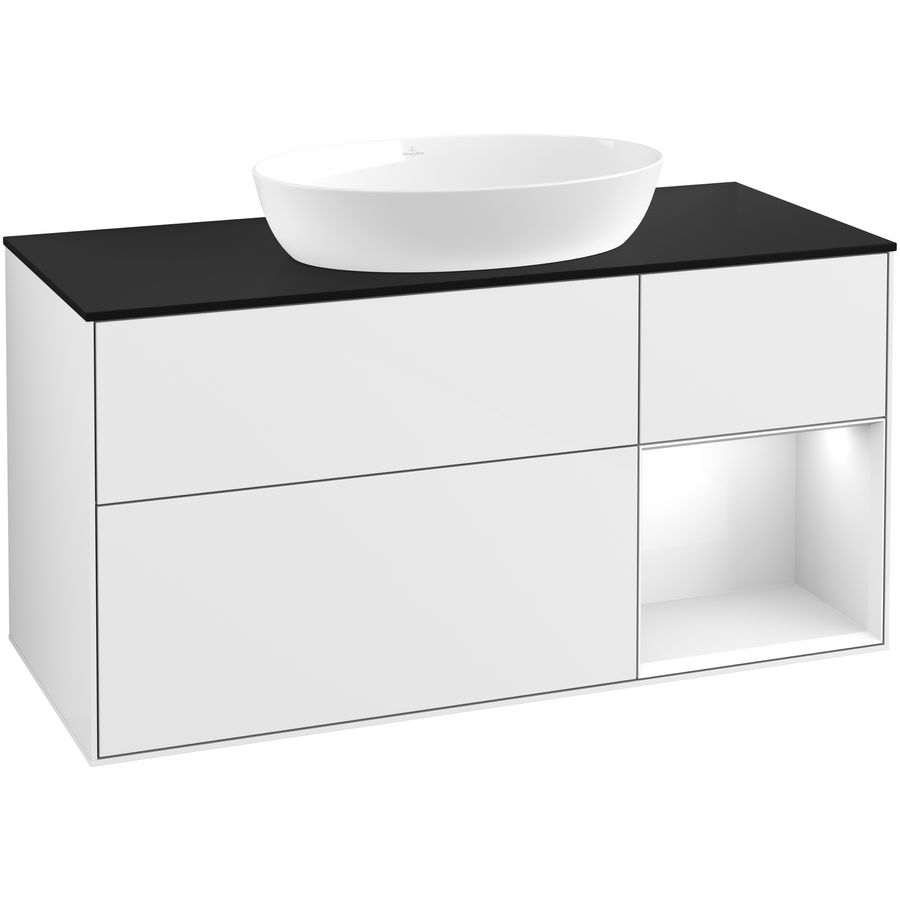 Wastafelonderkast Finion 1200x603x501mm G.White.L FA72GFGF