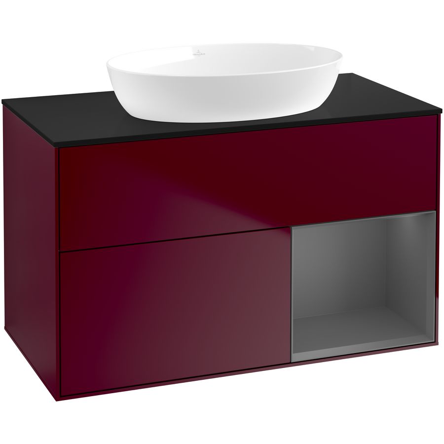 Wastafelonderkast Finion 1000x603x501mm Peony Matt Lacquer FA22GKHB
