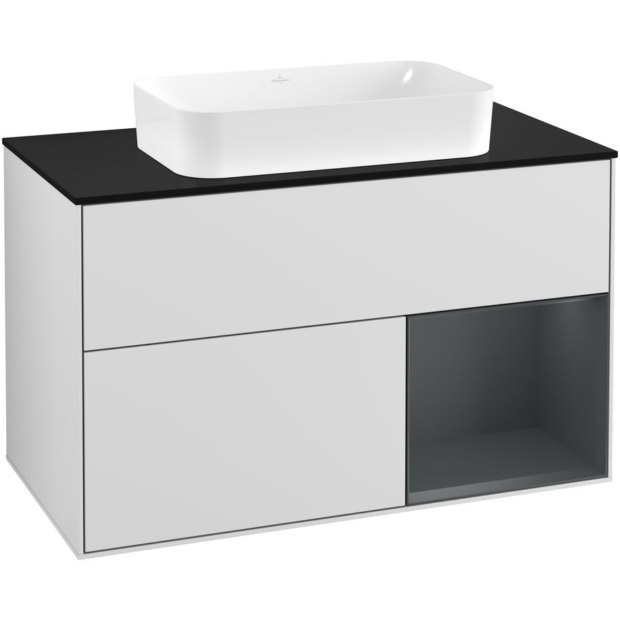 Wastafelonderkast Finion 1000x603x501mm White Matt Lacquer G252HGMT