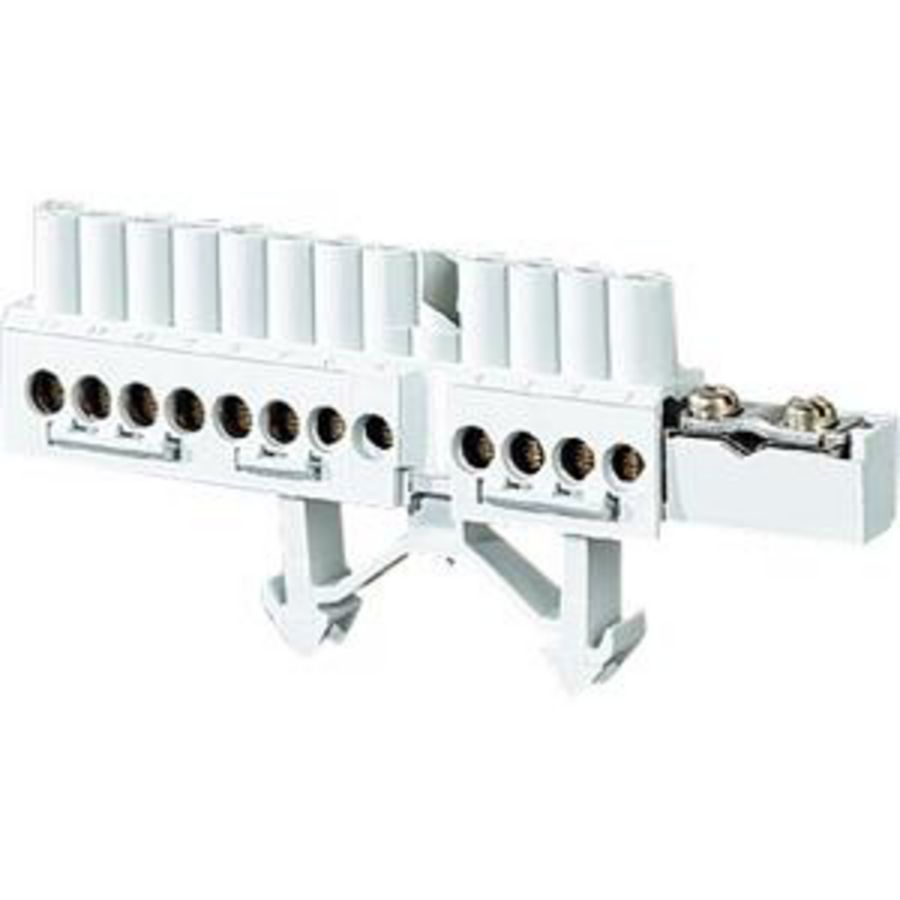 Mi Verbindingsklem PE 1x 25 +12x 16mm DIN-rail Grijs