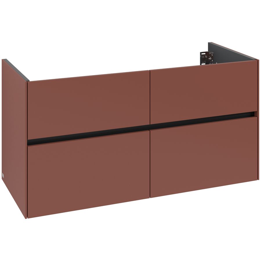 Wastafelonderkast Collaro 1196x603x498mm Wine Red C140B0AH