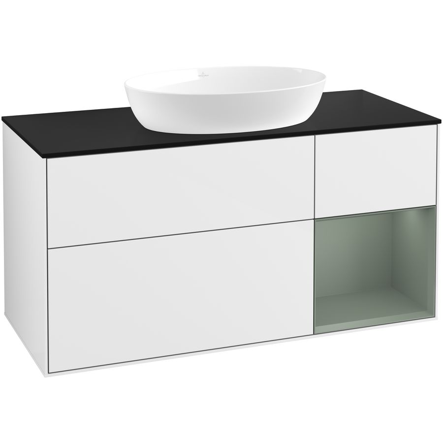 Wastafelonderkast Finion 1200x603x501mm G.White.L FA72GMGF