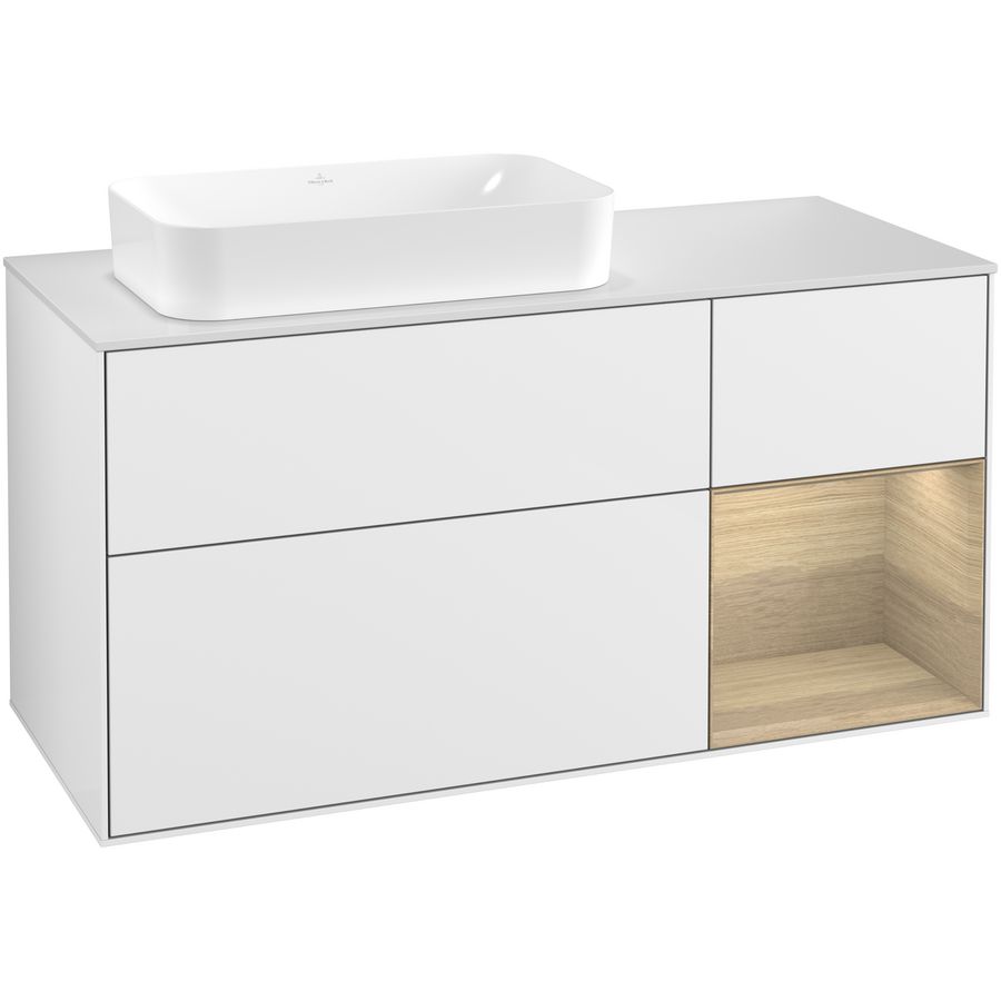 Wastafelonderkast Finion 1200x603x501mm G.White.L G281PCGF