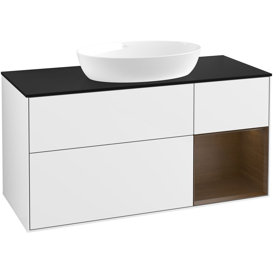 Wastafelonderkast Finion 1200x603x501mm G.White.L FA72GNGF