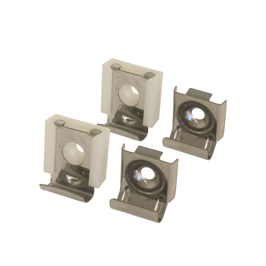 Spiegelklemmen 4-voudig RVS licht model (max. 3kg)