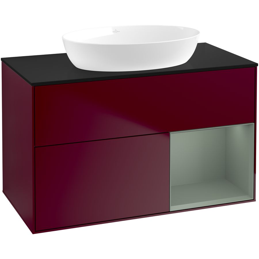 Wastafelonderkast Finion 1000x603x501mm Peony Matt Lacquer FA22GMHB