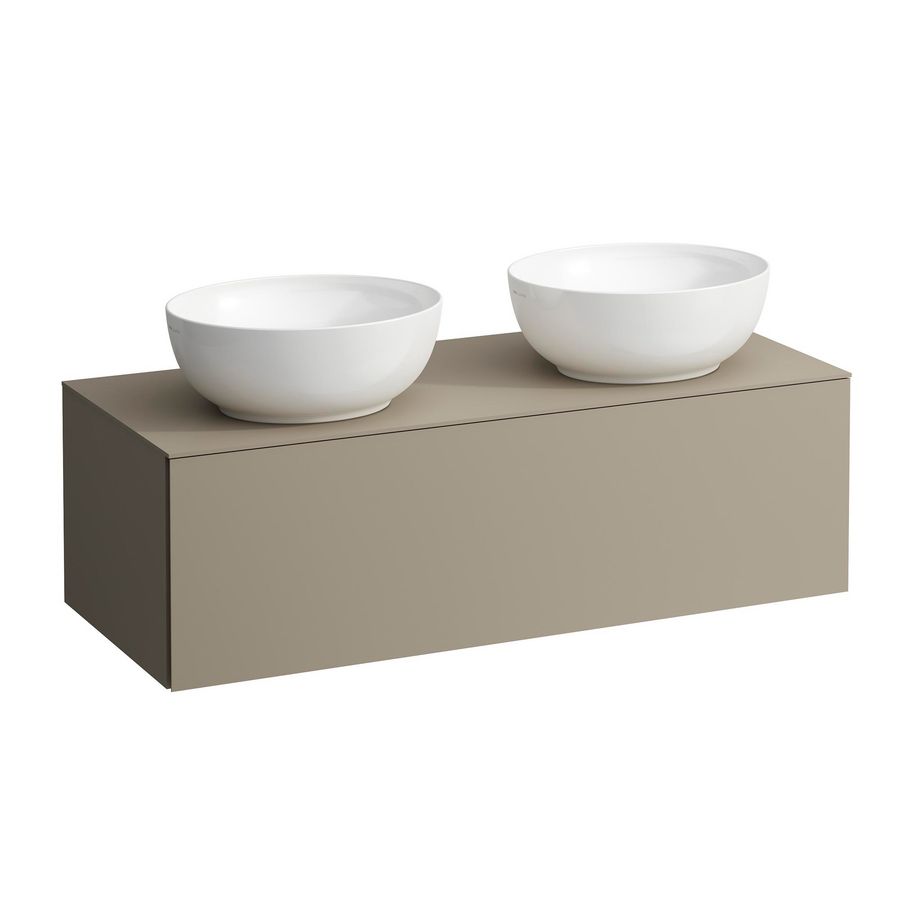 Onderbouwkast 1200X500 1 lade cutout L+R Pearl Beige