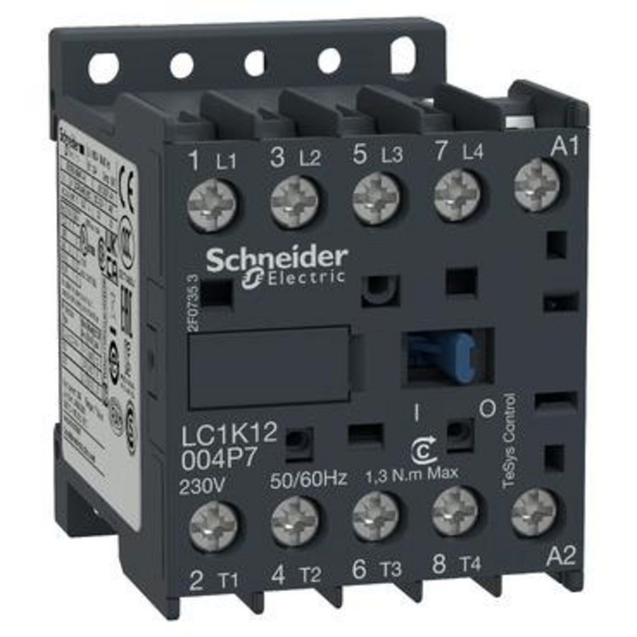 Contactor 4P (4M) AC-1<=440V 20A Stuurspanning 220V AC K