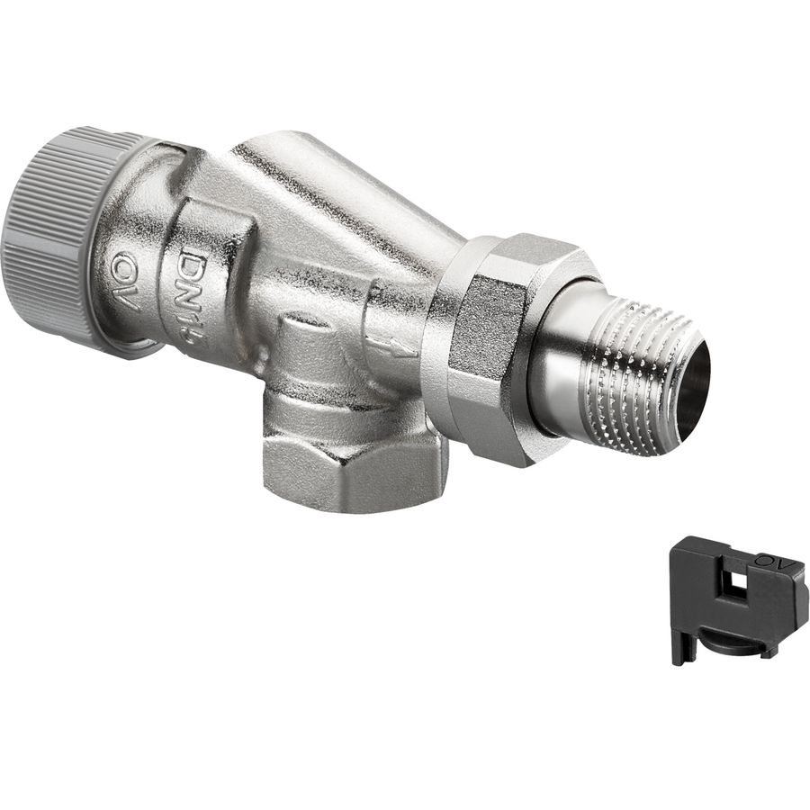 Afsluiter thermostatisch dynamisch AQ axiaal 3/8" met vuilfilter
