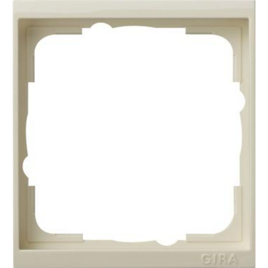 Tussenr. 1-voudig Gira Event Clear creme wit