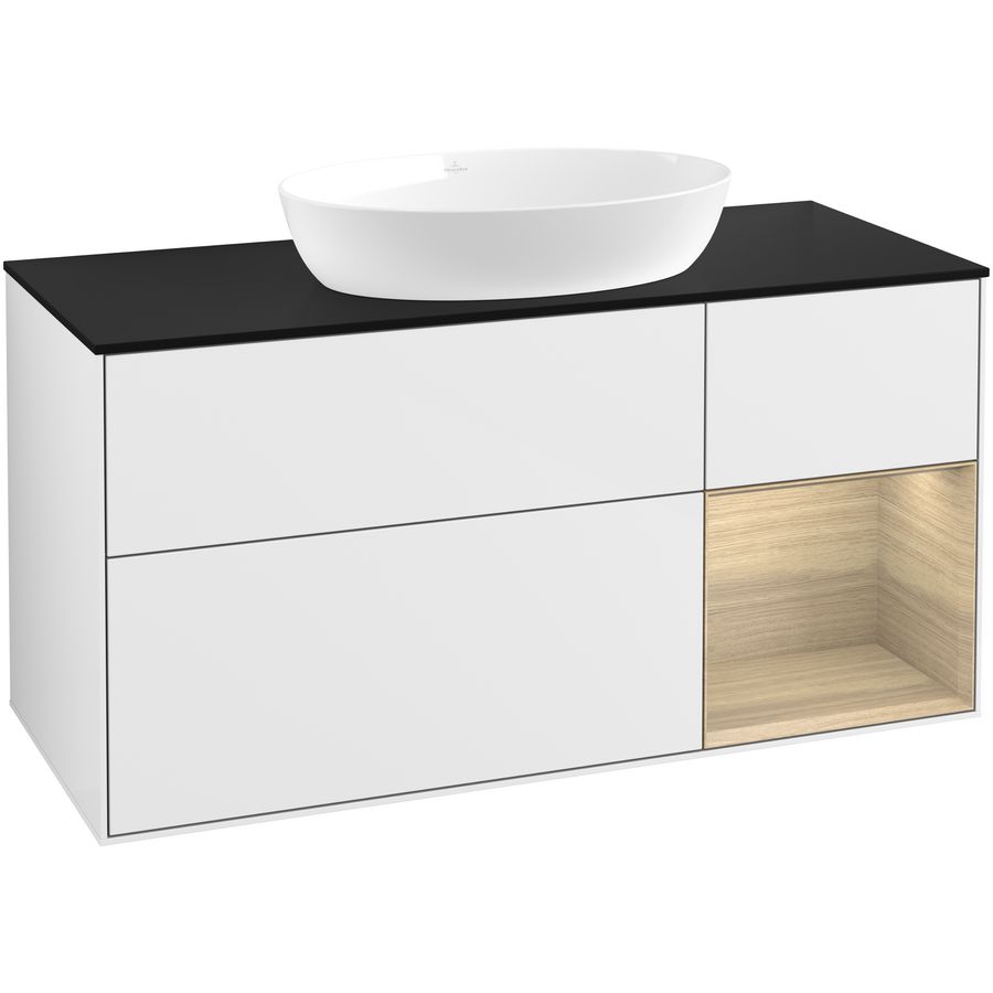 Wastafelonderkast Finion 1200x603x501mm G.White.L FA72PCGF