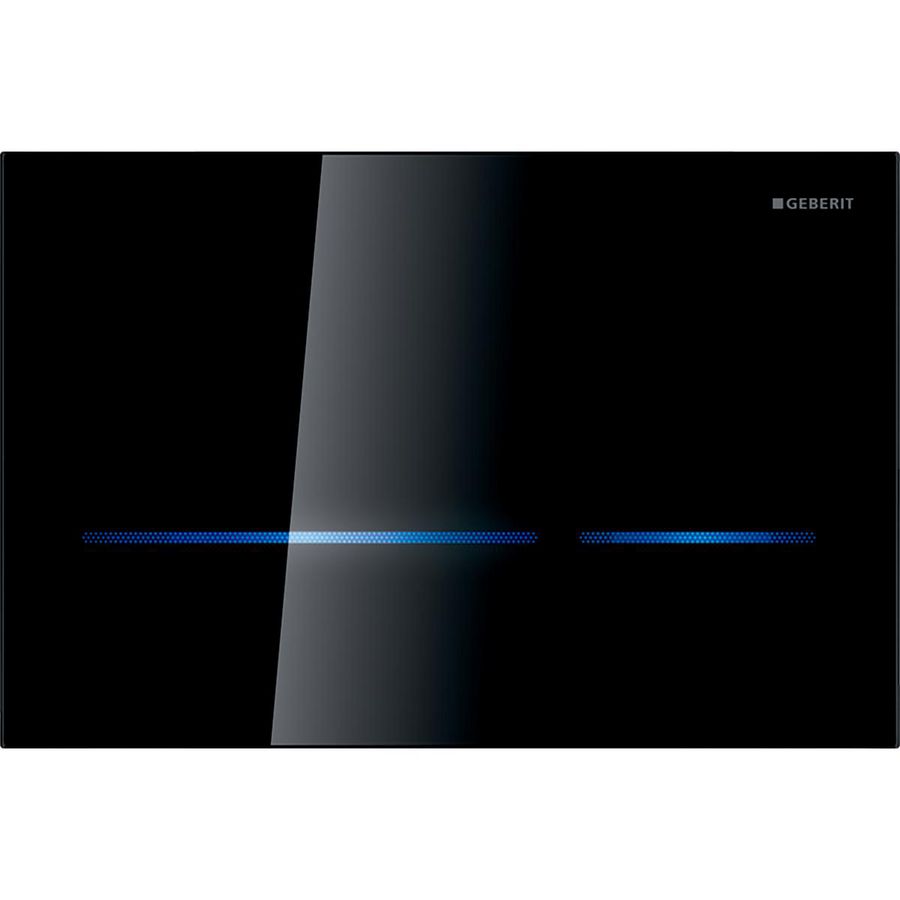 Bedieningsplaat 2-toets Sigma80 SQUARE tbv reservoir 8cm Infrarood 230V zwart excl. trafo 12V