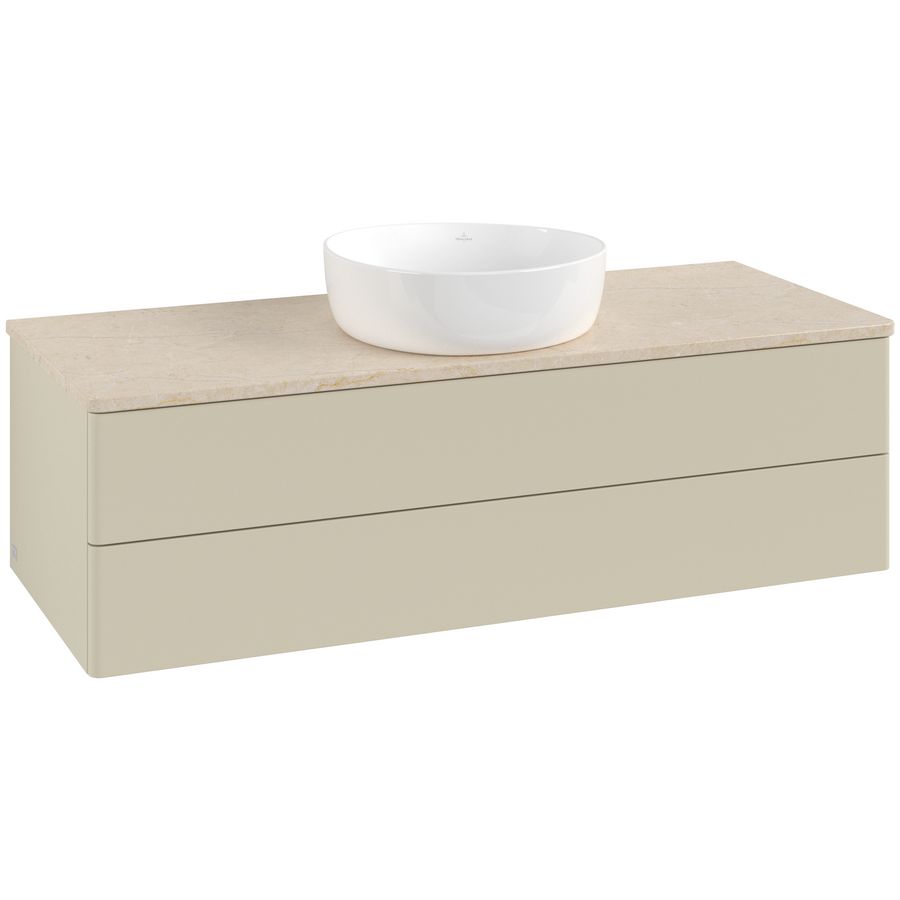 Wastafelonderkast Antao 1200x360x500mm S.Grey Matt Lacquer L21013HJ