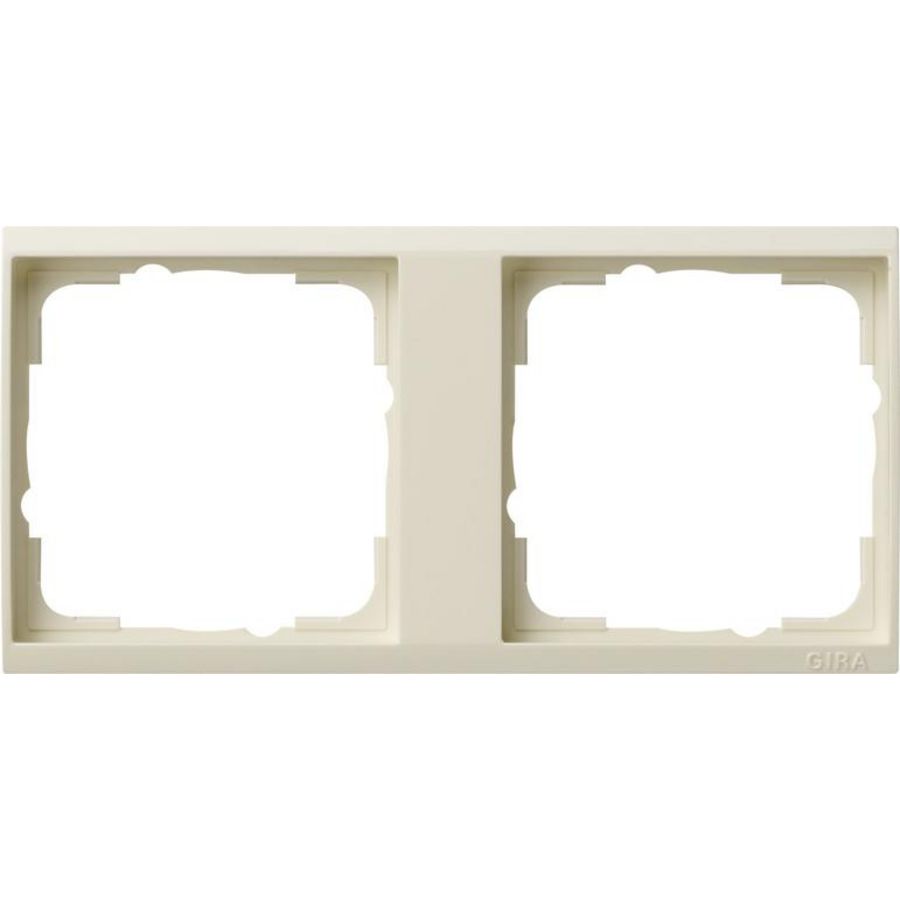 Tussenr. 2-voudig Gira Event Clear creme wit