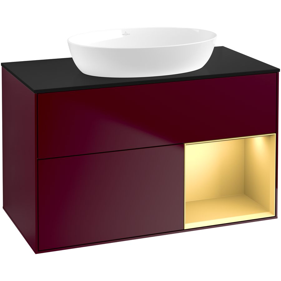 Wastafelonderkast Finion 1000x603x501mm Peony Matt Lacquer FA22HFHB