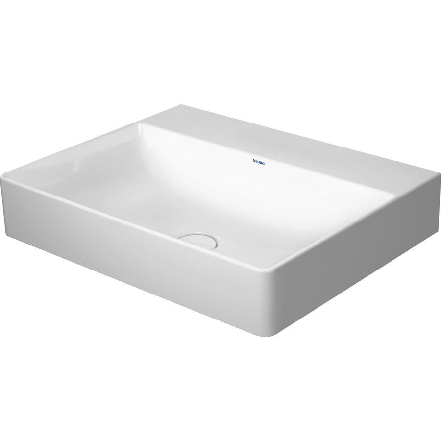 DURASQUARE #235360 wastafel 600mm wit zonder kraangat