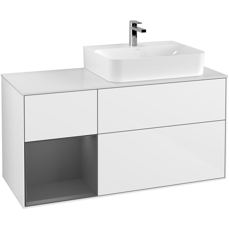 Wastafelonderkast Finion 1200x603x501mm G.White.L G141GKGF