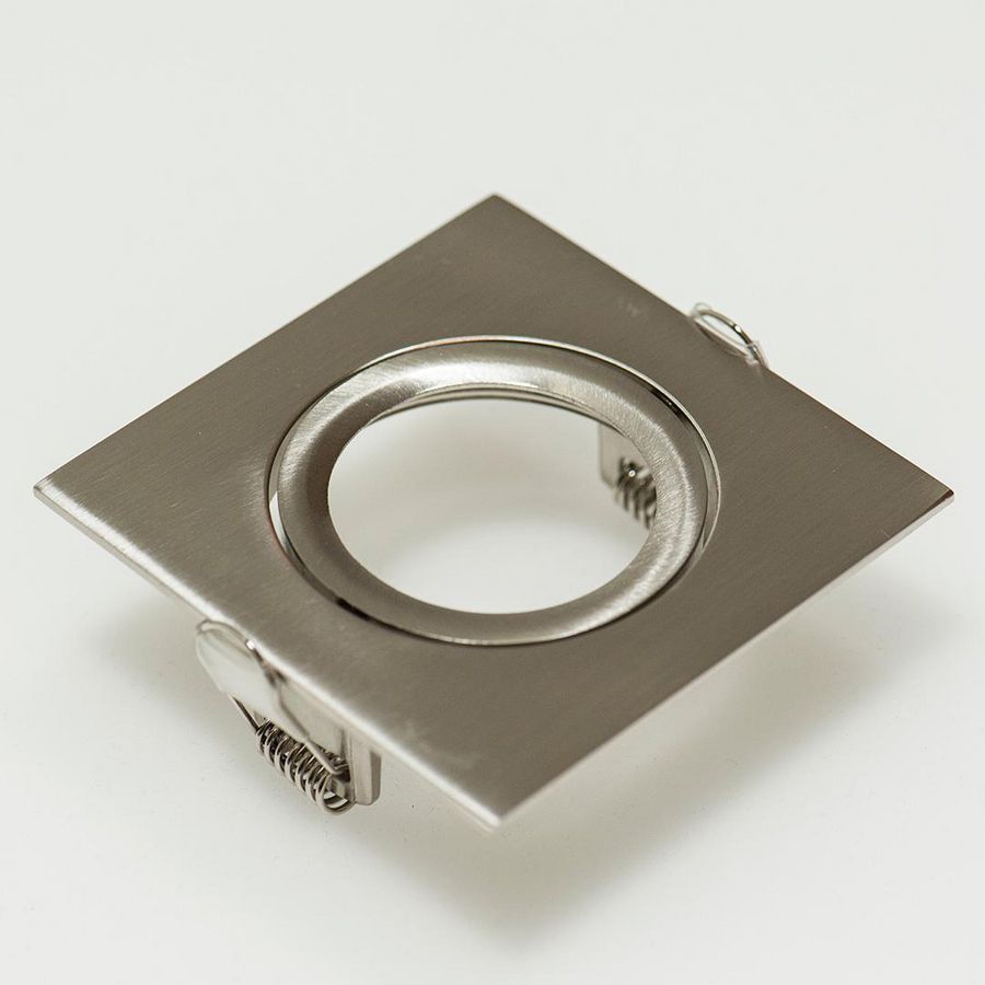 Downlight ring vierkant 88(76)mm geborsteld alum. 42180143
