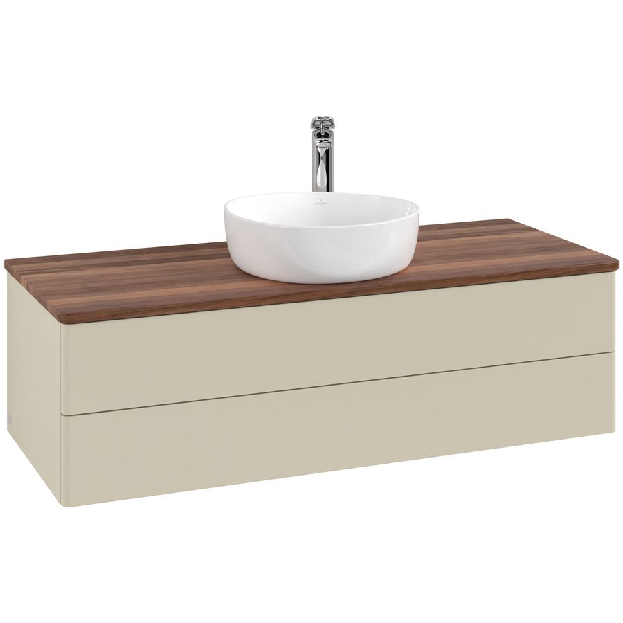 Wastafelonderkast Antao 1200x360x500mm S.Grey Matt Lacquer L21052HJ