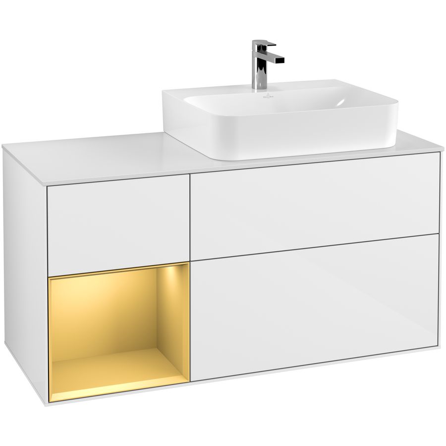 Wastafelonderkast Finion 1200x603x501mm G.White.L G141HFGF