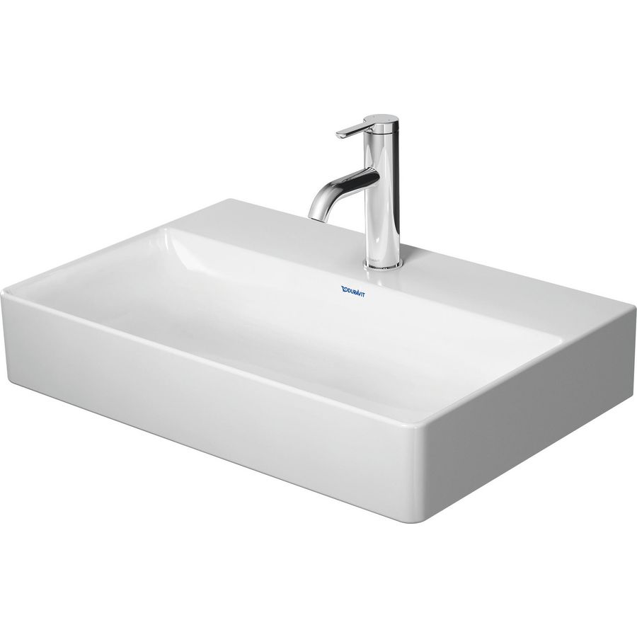 DURASQUARE #235660 wastafel 600mm wit zonder kraangat