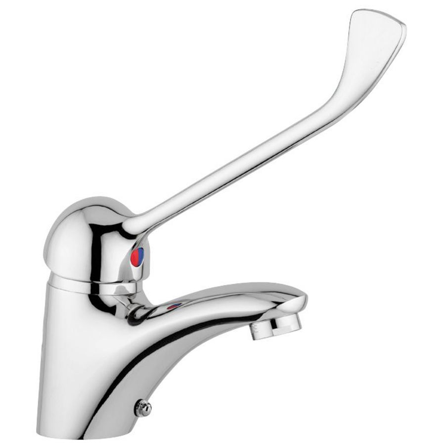 Wastafelmengkraan NETTUNO DUE met elleboogbediening. Zonder aut. ledigin chroom