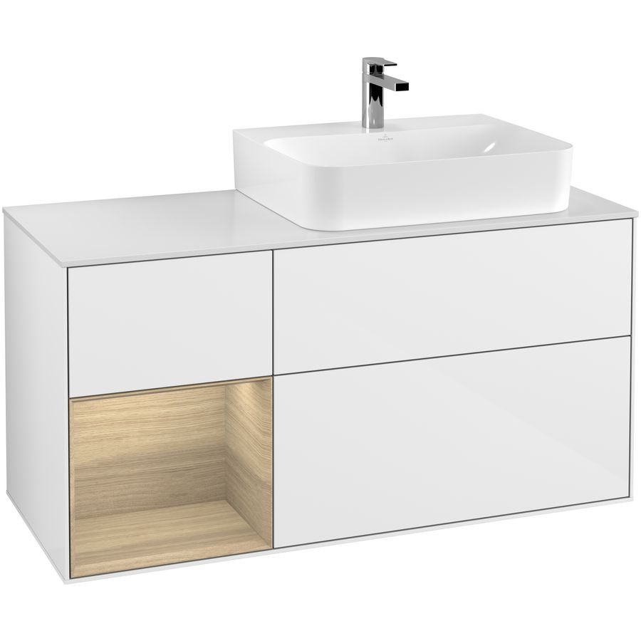 Wastafelonderkast Finion 1200x603x501mm G.White.L G141PCGF