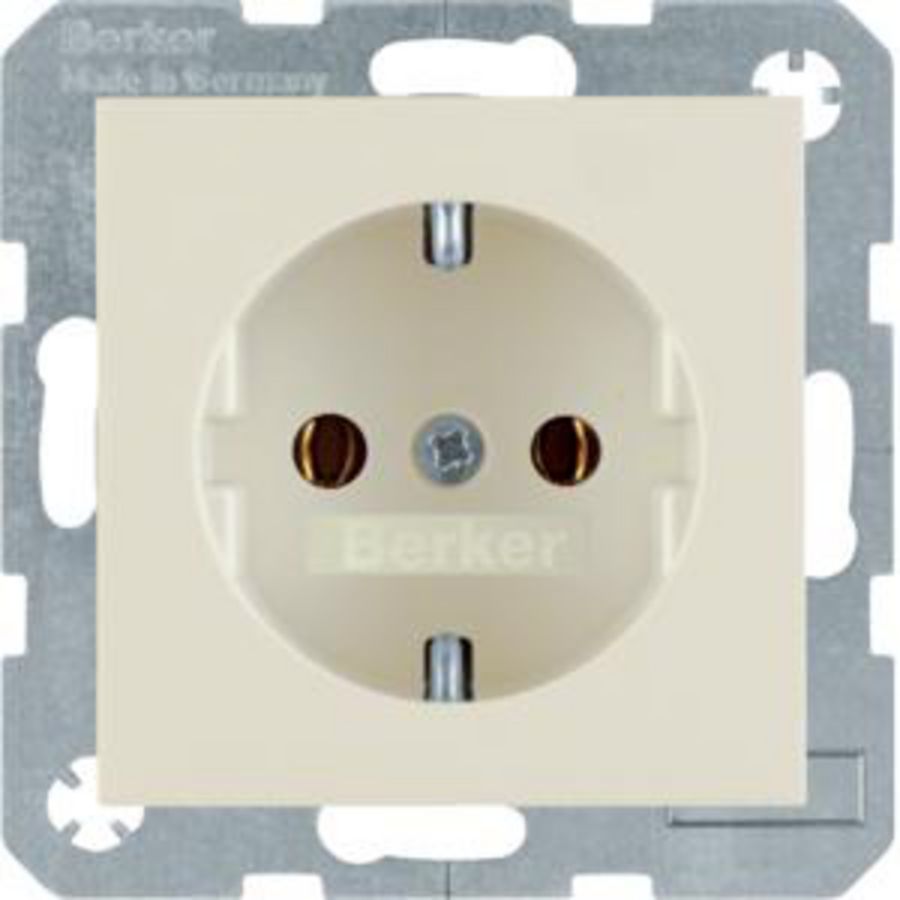 Wandcontactdoos RA schroef berker S.1/B.3/B.7 wit glans