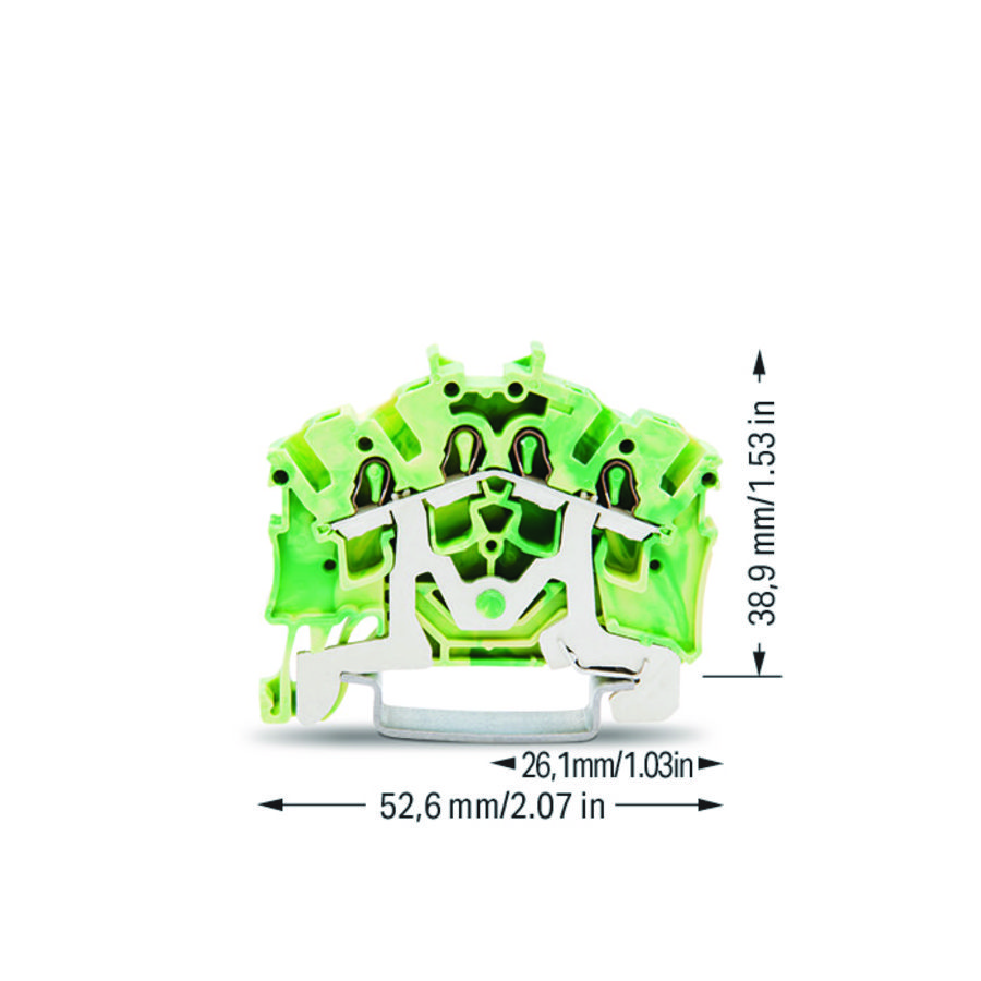 4-draads aardklem 2,5mm² Ex e II-groen 6407 VVE=100