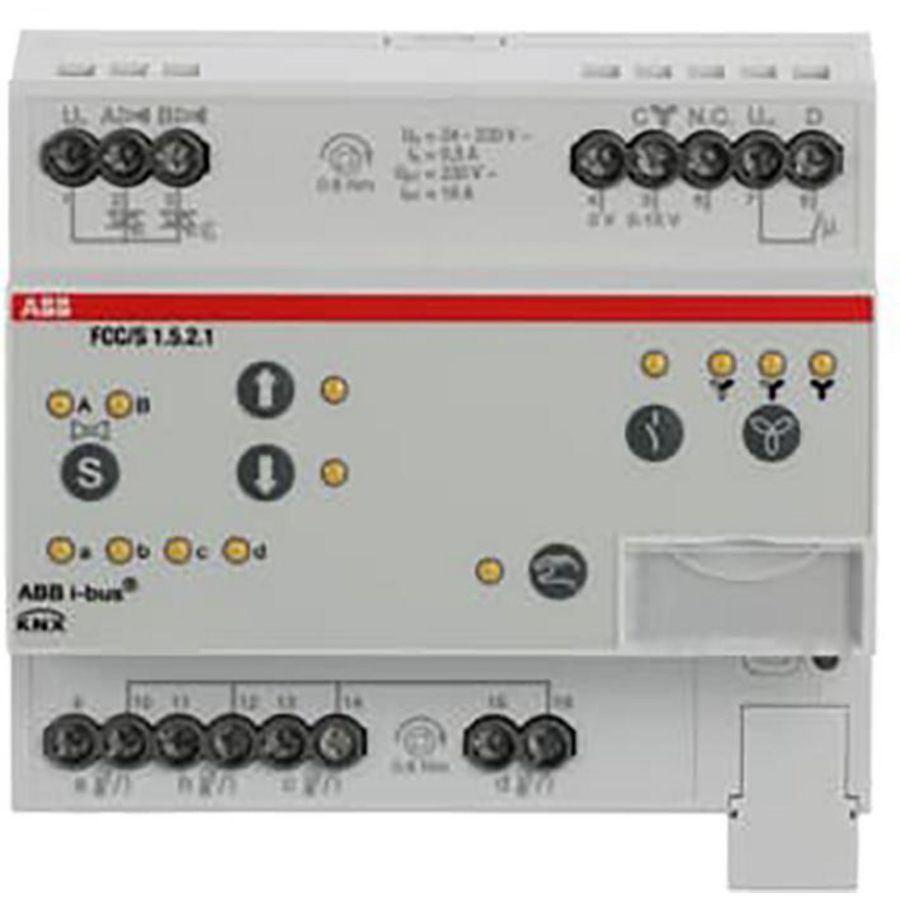 Fan Coil Controller ClimaEco KNX PWM 0-10V handbediening (FCC/S1.5.2.1)