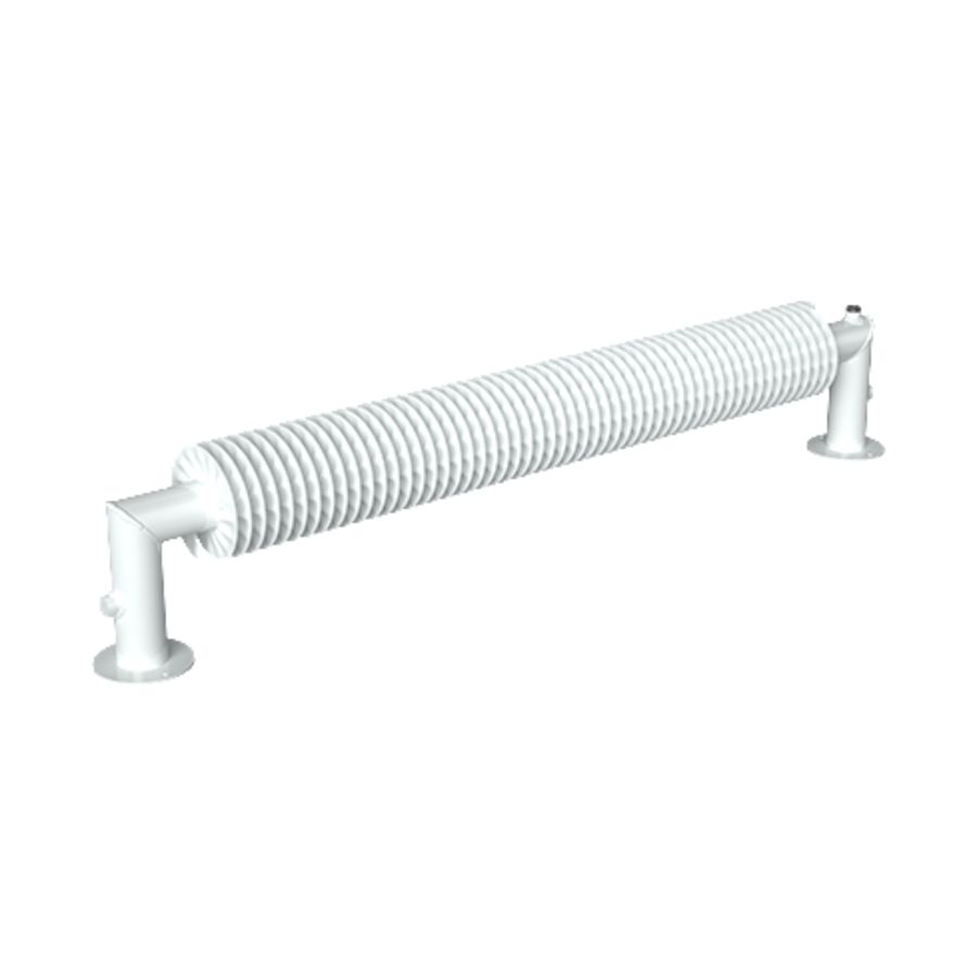 Ribbenbuis conv. D76 lgt. 2200mm staand 2 buis H 1954W