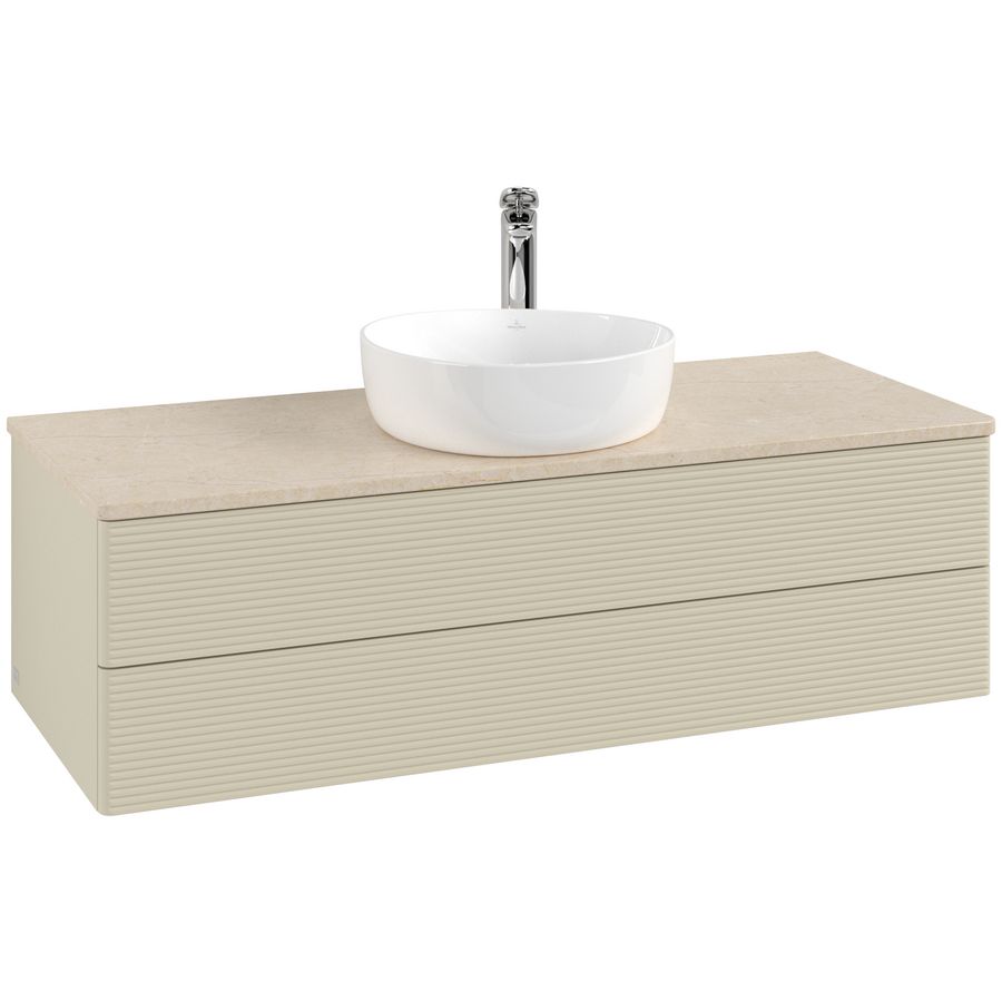 Wastafelonderkast Antao 1200x360x500mm S.Grey Matt Lacquer L21153HJ