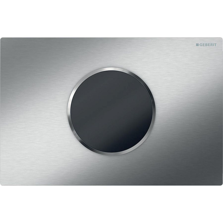 Bedieningsplaat 1-toets Sigma10 ROUND tbv reservoir 12cm Infrarood ver RVS geb excl. trafo 12V