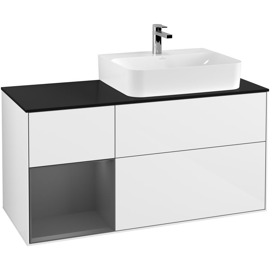 Wastafelonderkast Finion 1200x603x501mm G.White.L G142GKGF