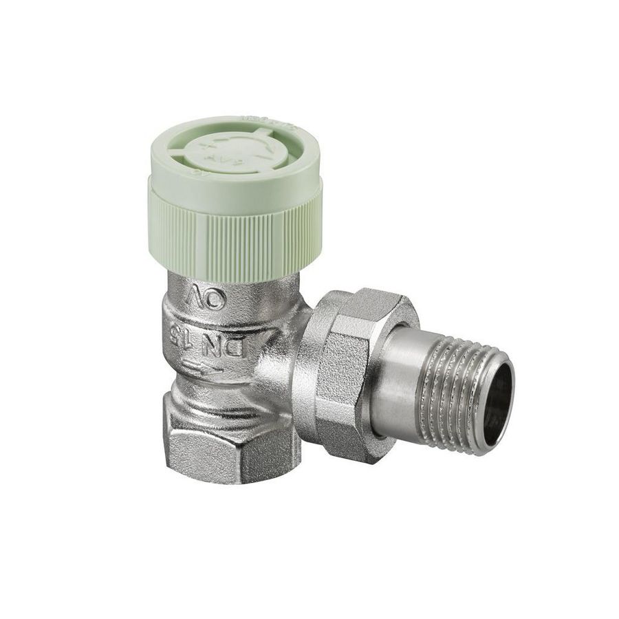 Afsluiter thermostatisch RFV9 DN15 R 1/2" AG PN10 haaks
