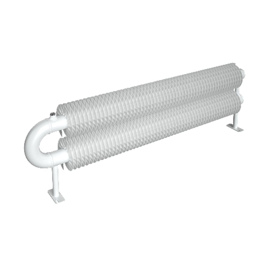 Ribbenbuis conv. D76 lgt. 2000mm vloer 2 buis H 1763W