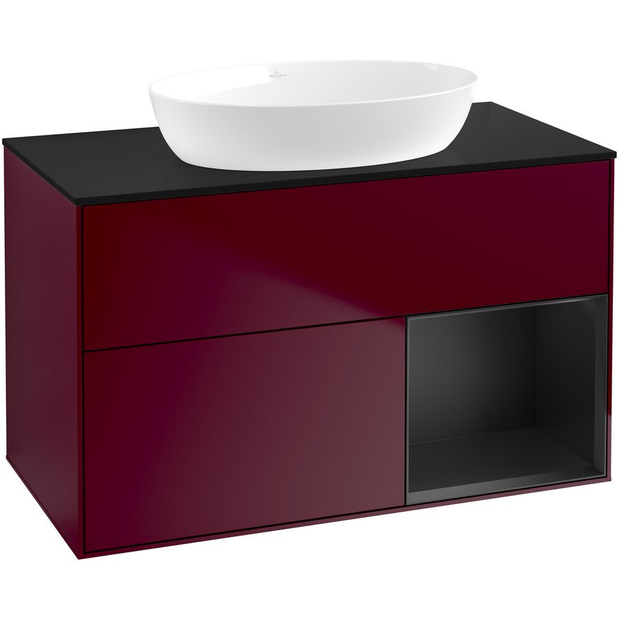 Wastafelonderkast Finion 1000x603x501mm Peony Matt Lacquer FA22PDHB