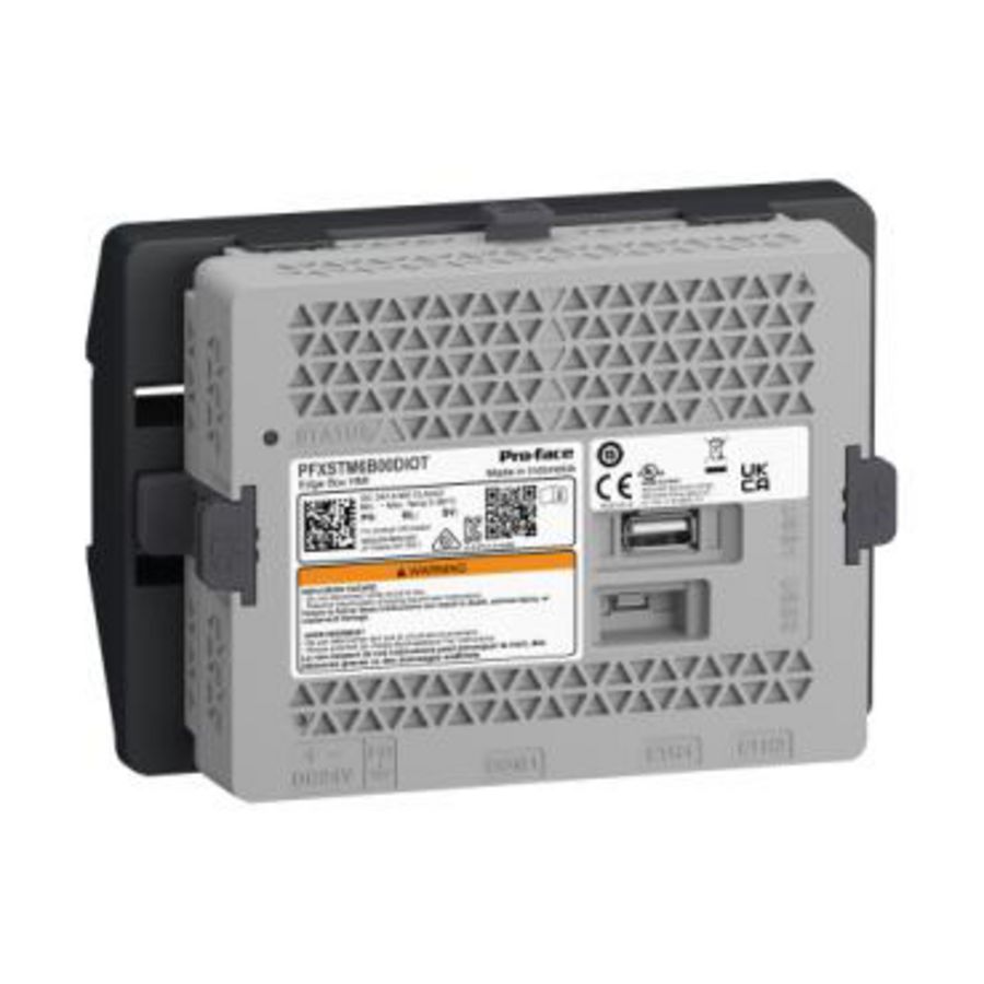 Edge Box HMI 1xSerial 1xUSB 1xUSB-C 2xEth. 24VDC DIN Rail