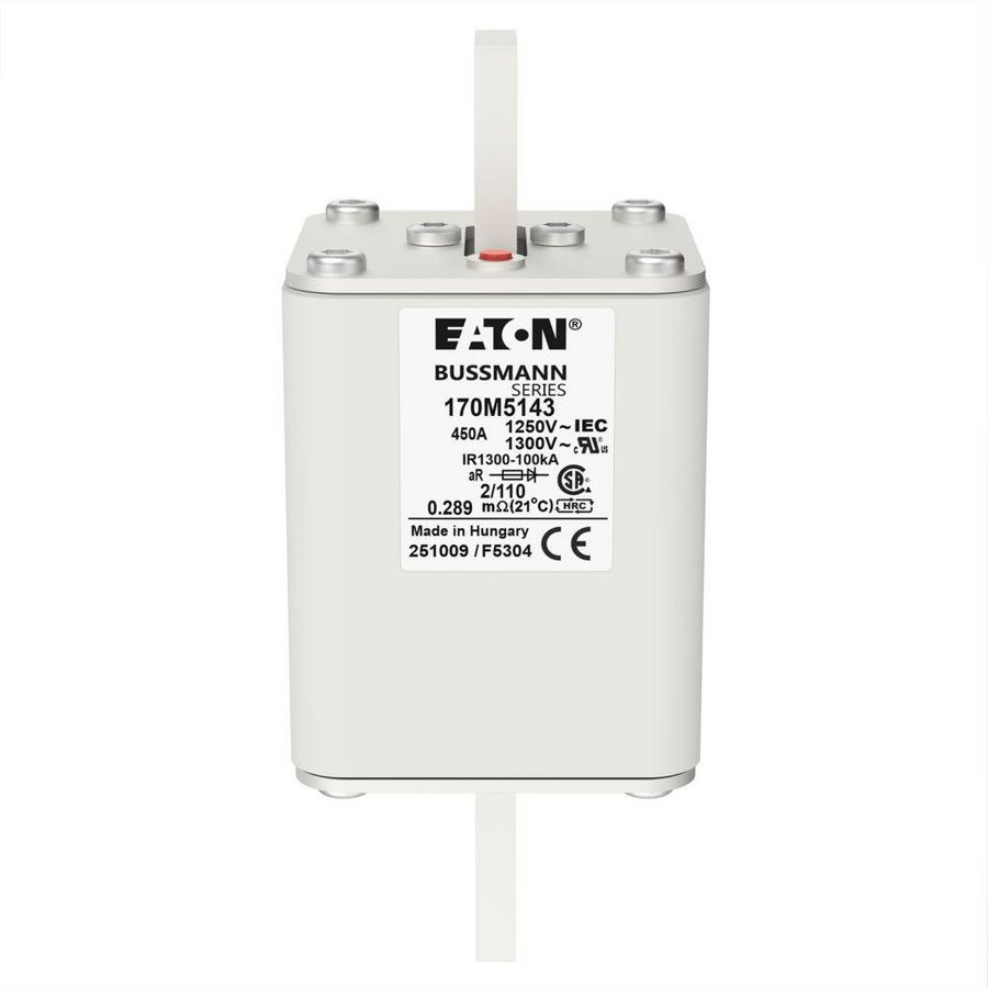 Zekering hoge snelheid 450A AC 1250V 100kA 2 61x75x1 VVE=3