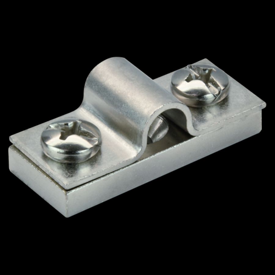 Muurblok messing 25mm² vernikkeld VVE=1000