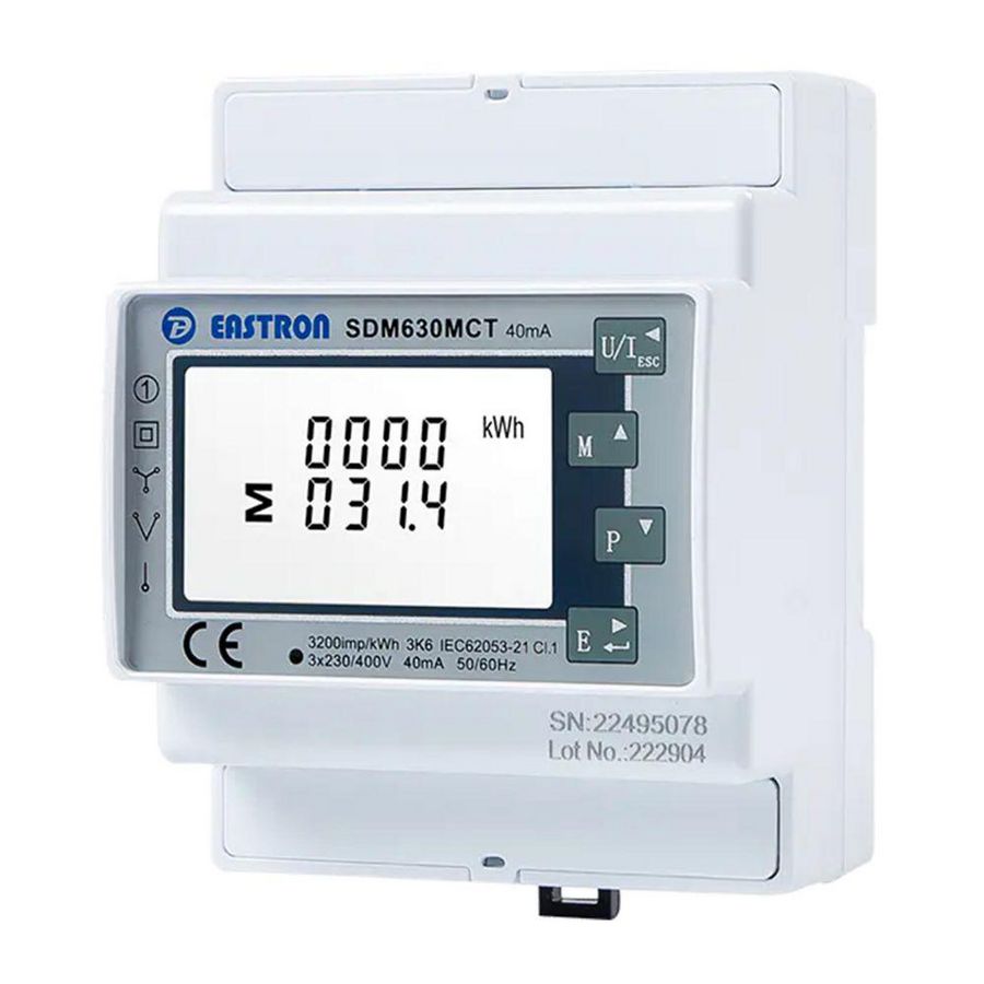 XST Hybrid 3P Meter SDM630MCT-40mA