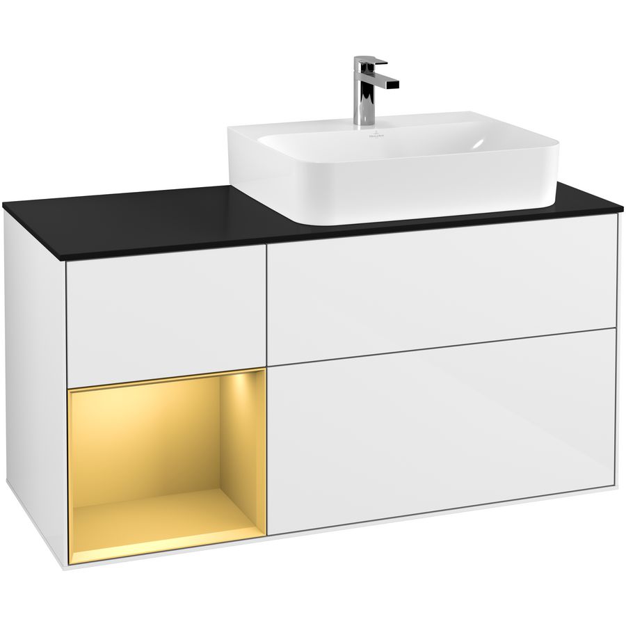 Wastafelonderkast Finion 1200x603x501mm G.White.L G142HFGF