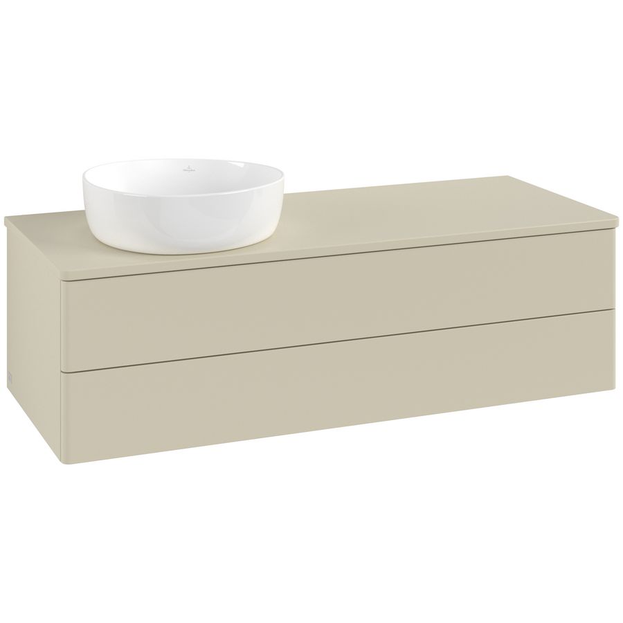 Wastafelonderkast Antao 1200x360x500mm S.Grey Matt Lacquer L22050HJ