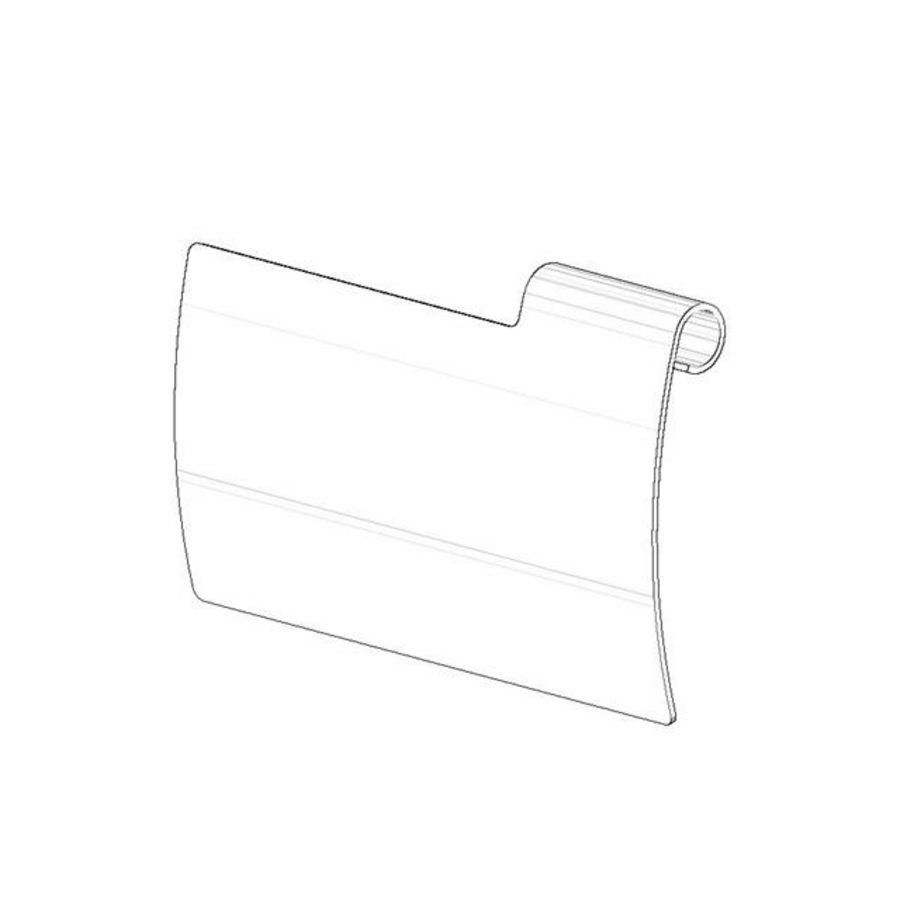 Afdekplaat toiletrolhouder 120x77x18mm Platina geb