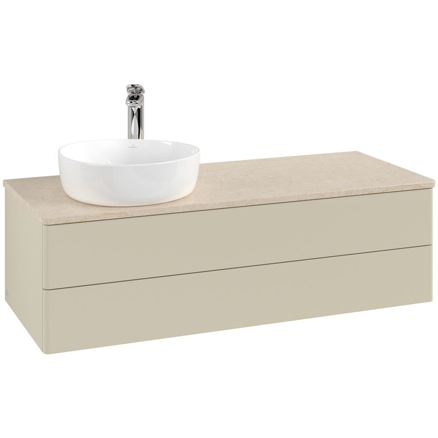Wastafelonderkast Antao 1200x360x500mm S.Grey Matt Lacquer L22053HJ